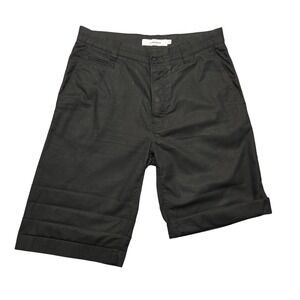 J.Lindeberg Shorts Mens 30 Black Chino Cotton Casual Summer‎ Flat Front Classic
